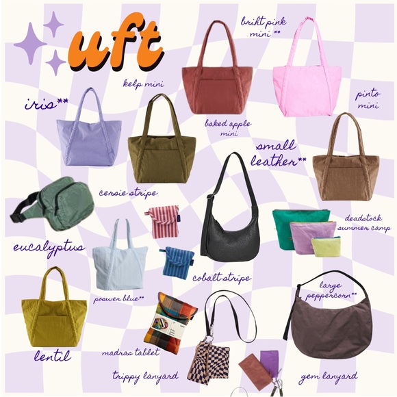 ISO: BAGGU CLOUDS, POUCHES, and REUSABLES. - Picture 2 of 2